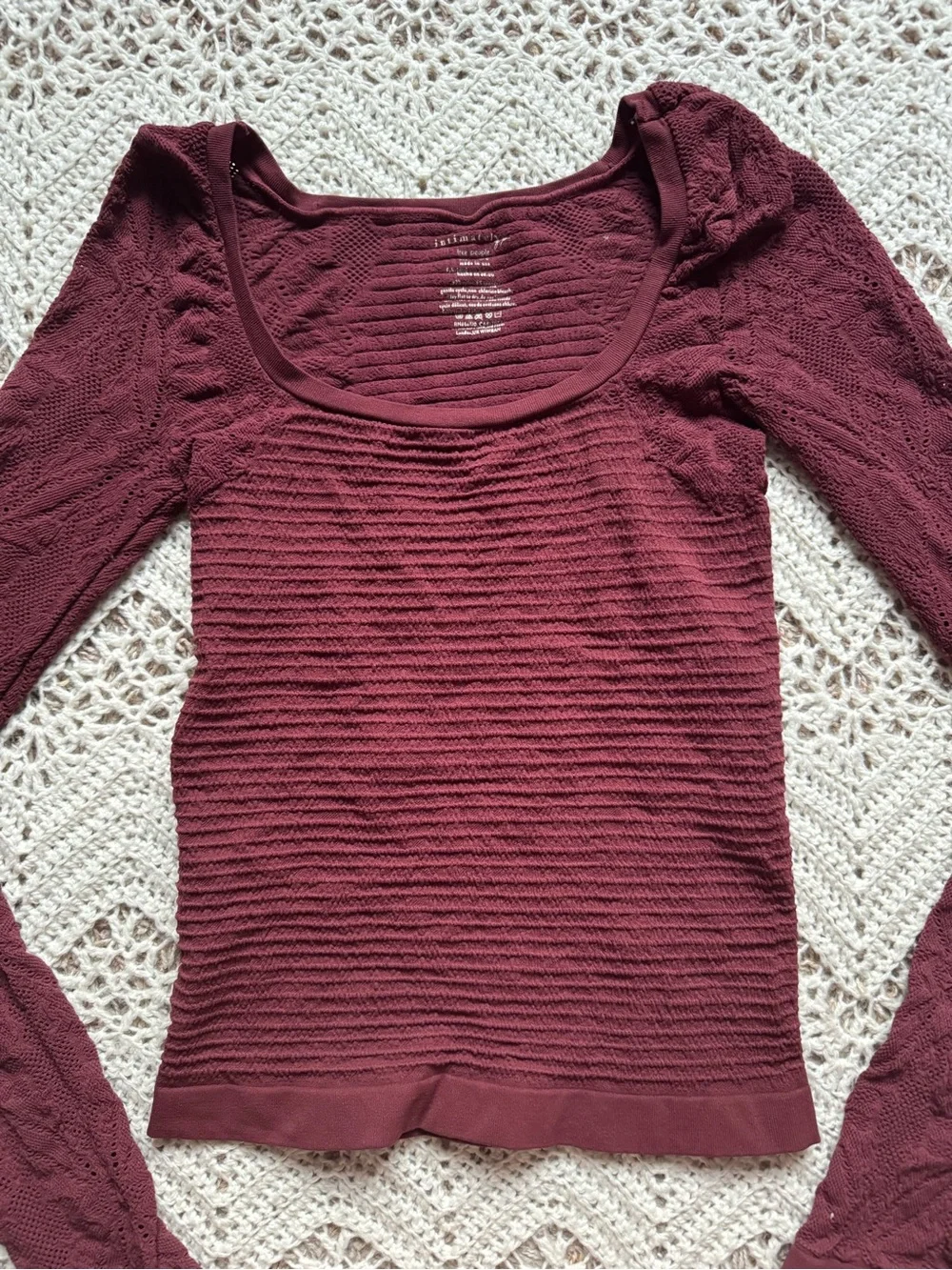 Free People fitted ribbed